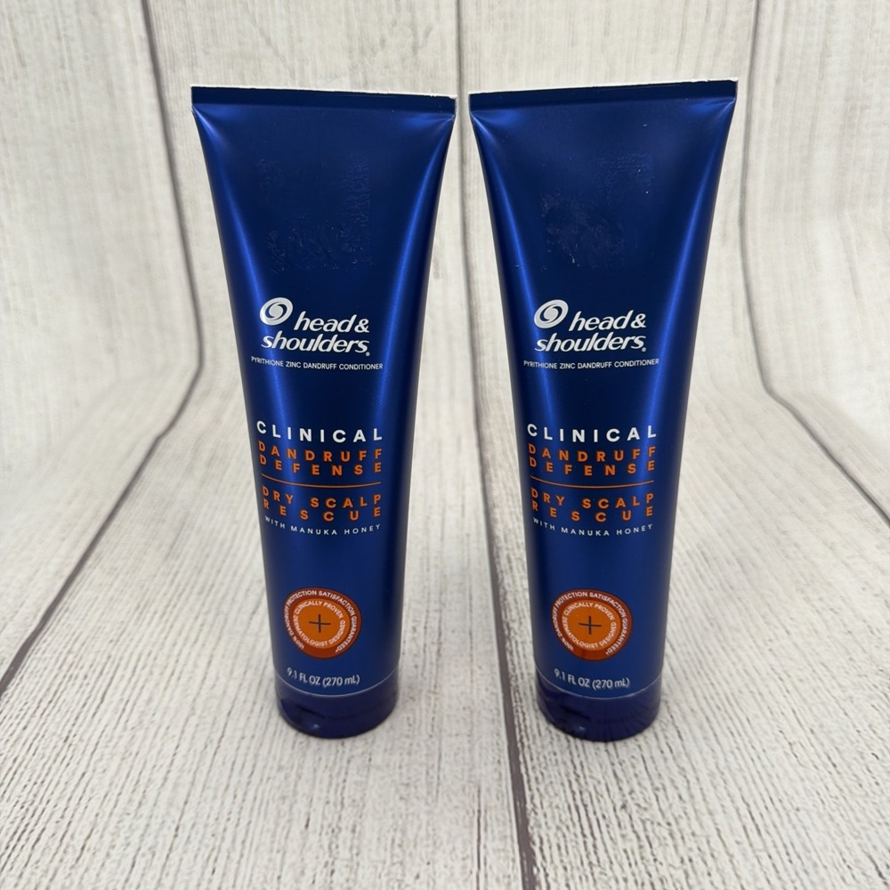 Head & Shoulders Clinical Dandruff Defense Conditioner Dry Scalp Rescue Lot of 2